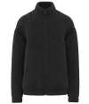 SP404 Spasso Unisex Sherpa Drop Shoulder Full Zip Sweat Jacket Black colour image